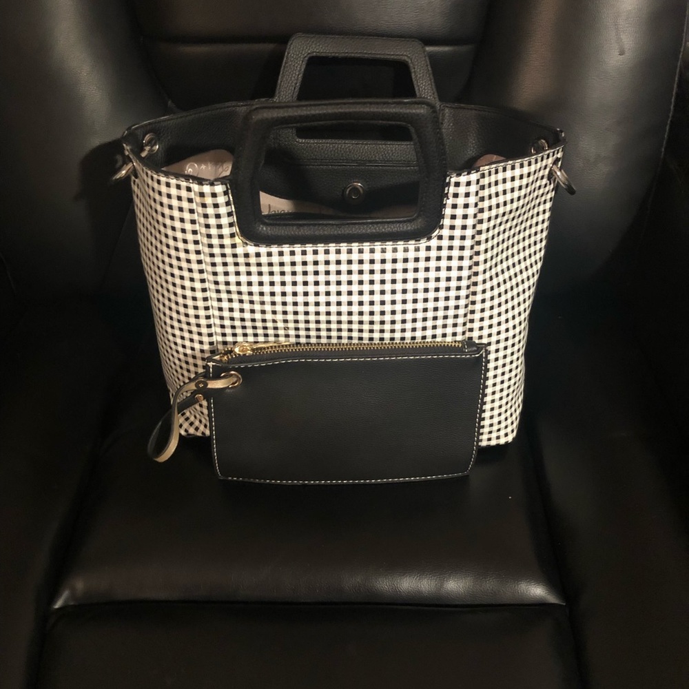 Black & White Gingham Print